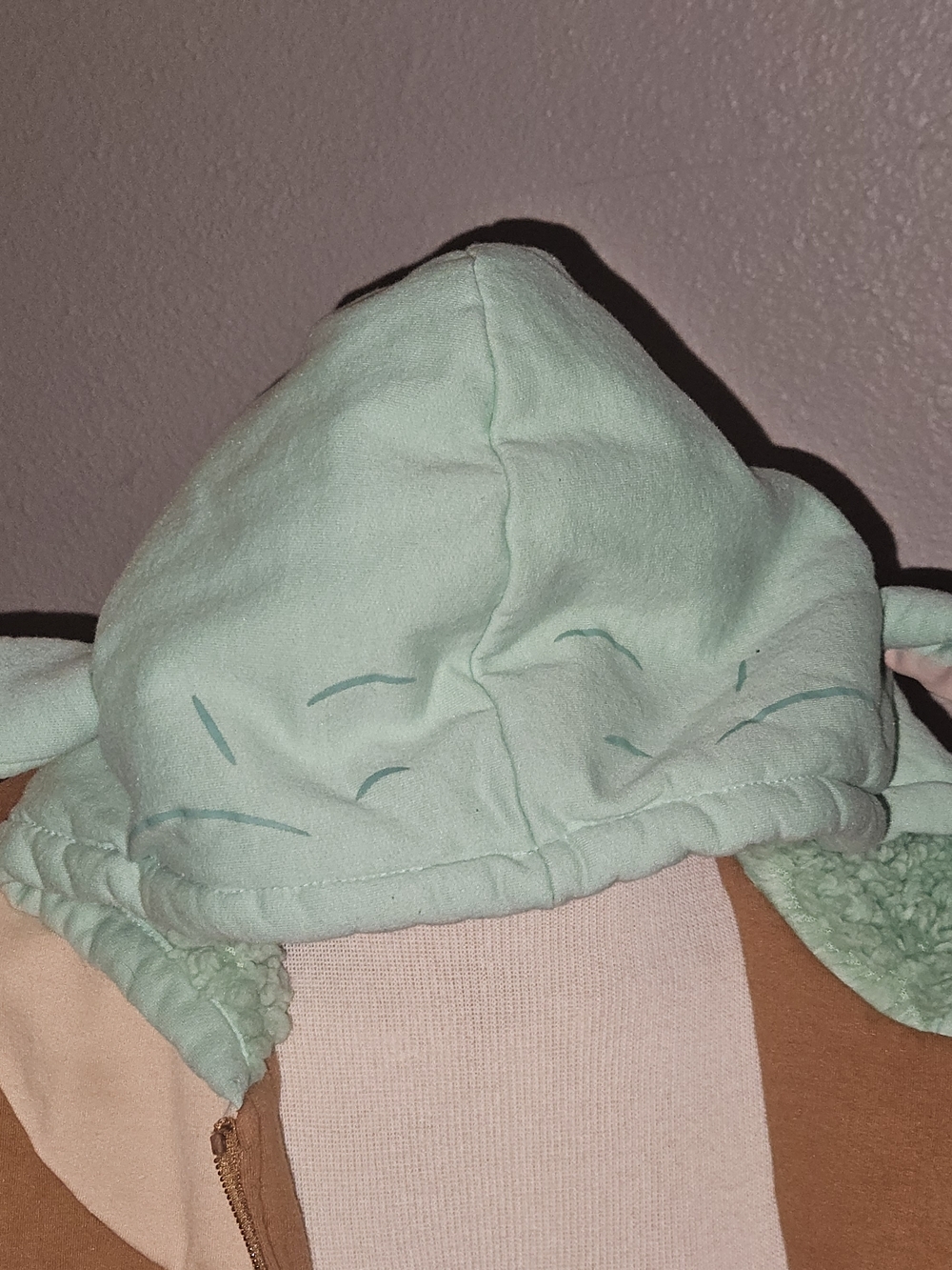 Baby YODA! Star Wars Kids Mint Green Sherpa Jacket - Picture 2 of 4